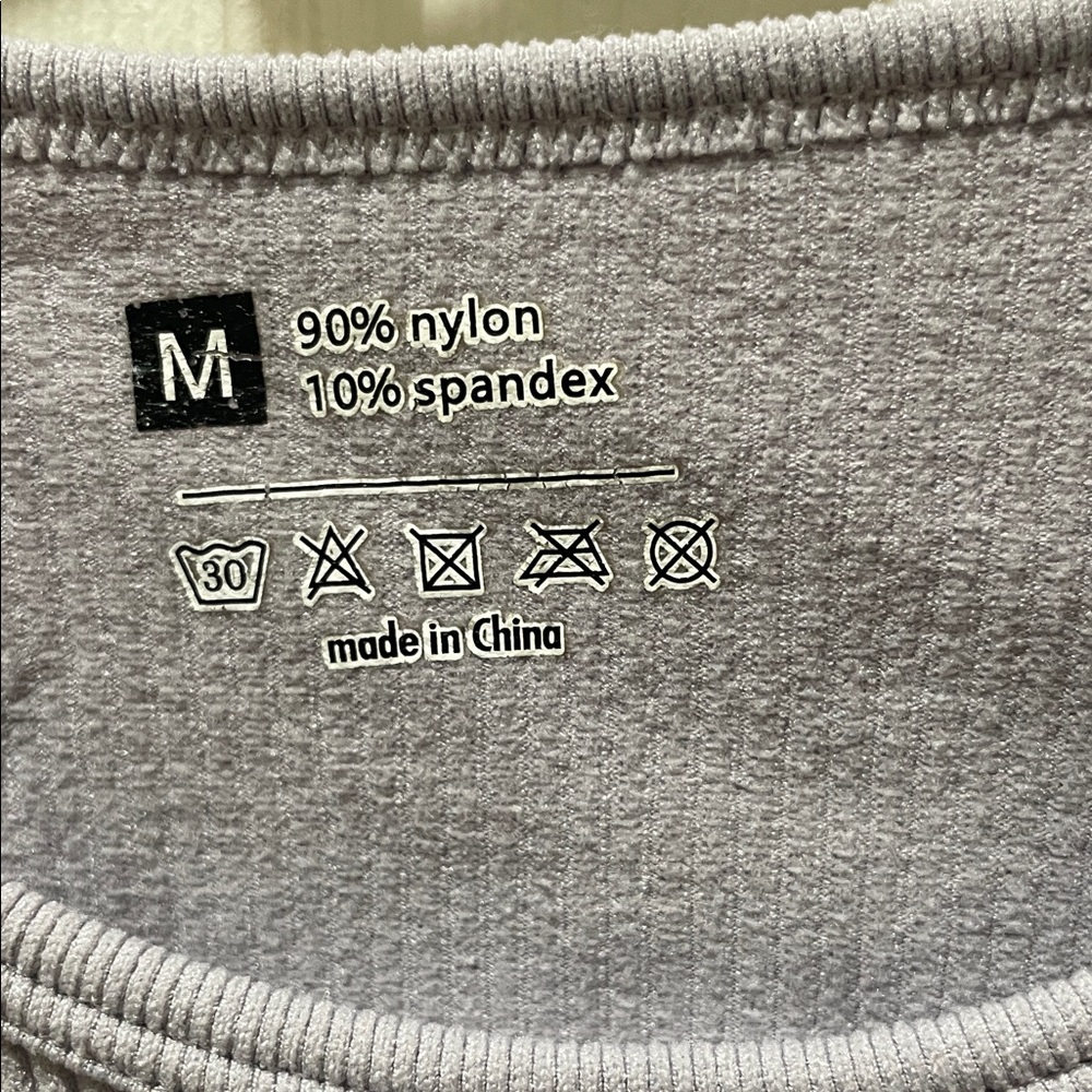 Women's Ribbed Gray Tank Top - Picture 2 of 2